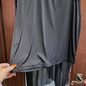 black skirt, nylon n shear..elastic waist